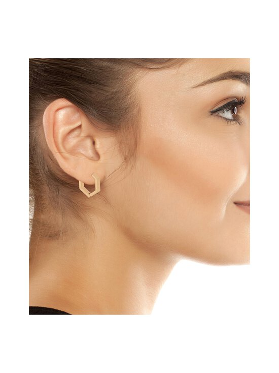 Allsaints - Hexagon Huggie -korvakorut - WARM BRASS | Stockmann - photo 3