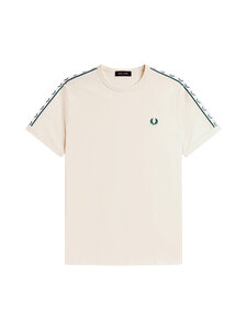 Fred Perry - Contrast Tape Ringer t-paita - ECRU | Stockmann
