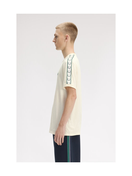Fred Perry - Contrast Tape Ringer t-paita - ECRU | Stockmann - photo 4