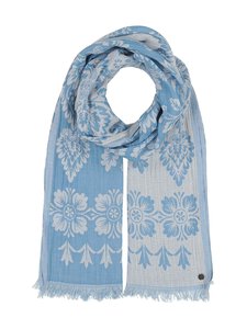 Fraas - Duo Jacquard -huivi 70 x 180 cm - 581 BLUE | Stockmann