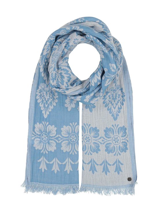 Fraas - Duo Jacquard -huivi 70 x 180 cm - 581 BLUE | Stockmann - photo 1