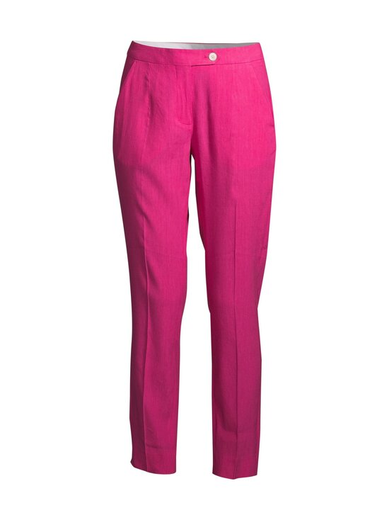 STRETCH LINEN TAPERED -housut