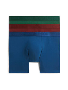 Tommy Hilfiger - Boxer Brief -alushousut 3-pack - 0XZ ORNA GREEN/BURGUNDY/OPULENT BLUE | Stockmann