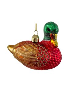 Shishi - Duck With Glitter -joulukoriste - GREEN-RED-BROWN-GOLD | Stockmann