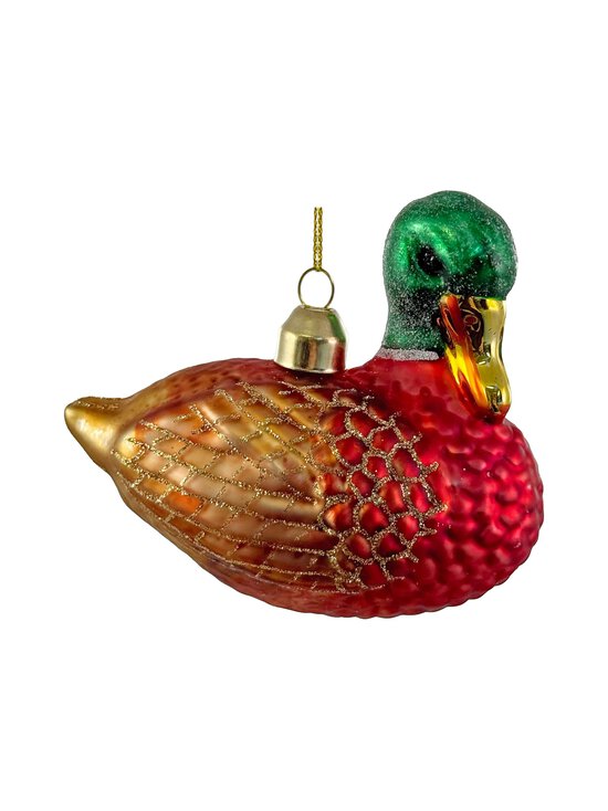 Shishi - Duck With Glitter -joulukoriste - GREEN-RED-BROWN-GOLD | Stockmann - photo 1