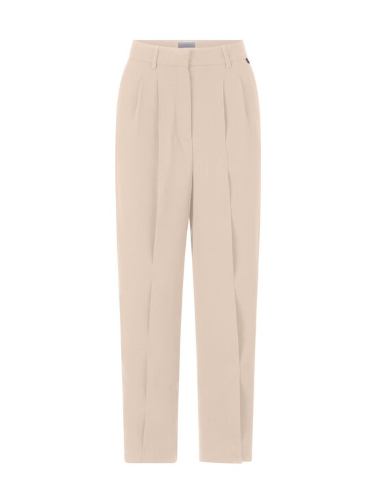Cropped Wide Leg Pleated -housut