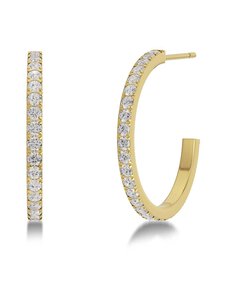 Edblad - Glow Creoles Mini M Earrings - GOLD | Stockmann