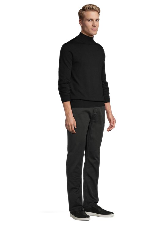 ESSENTIALS by Stockmann - Evan-merinoneulepaita - BLACK 99072 | Stockmann - photo 4