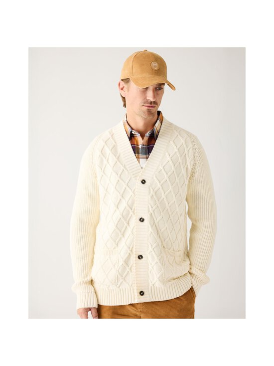 Knowledge Cotton Apparel - Cotton Diamond -neuletakki - 1387 EGRET | Stockmann - photo 3