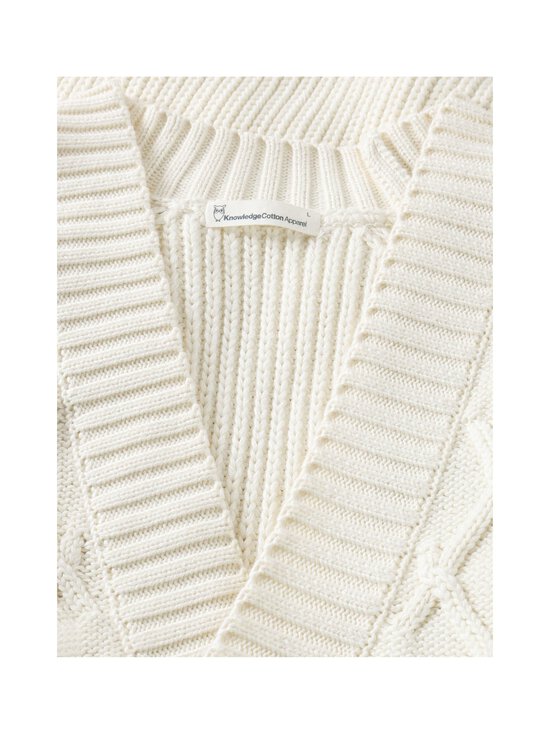 Knowledge Cotton Apparel - Cotton Diamond -neuletakki - 1387 EGRET | Stockmann - photo 4