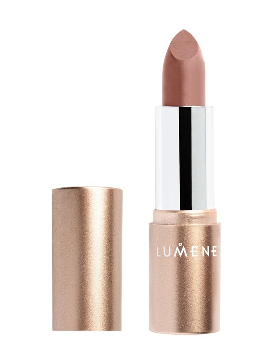 Lumene - Luminous Moisture Matte Lipstick -mattahuulipuna 4,7 g - 101 HAZEL HEART/ PÄHKINÄSYDÄN | Stockmann - photo 1
