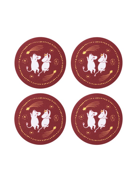 Moomin Arabia - Juhlan Aika -lasinalussetti 4 kpl - RED | Stockmann - photo 1