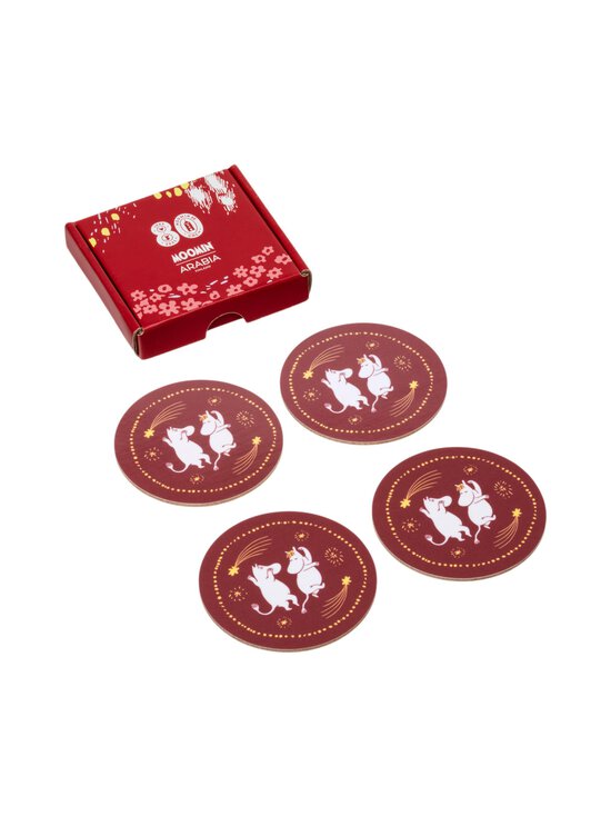 Moomin Arabia - Juhlan Aika -lasinalussetti 4 kpl - RED | Stockmann - photo 2