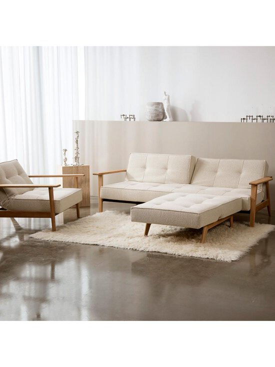 Innovation Living - Splitback Frej -vuodesohva Taura-kangas 357 luonnonvalkoinen / tammi - BEIGE | Stockmann - photo 10