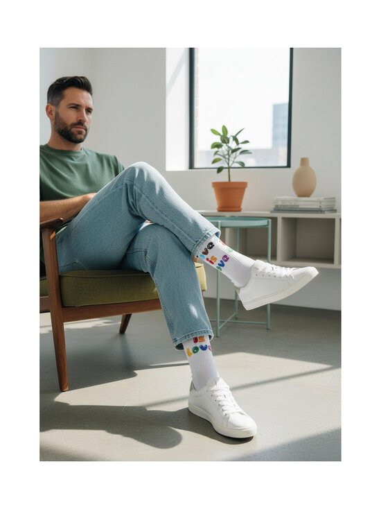 Happy Socks - Love Is Love -sukat - 1000 WHITE | Stockmann - photo 2