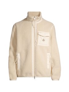 Moncler - Teddy Zip Up -neuletakki - 21G BROWN | Stockmann