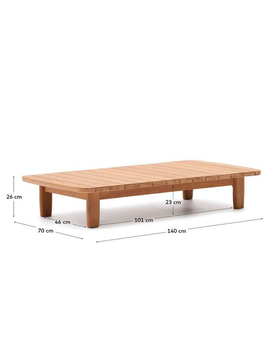 Kave Home - Tirant-sohvapöytä tiikki 70 x 140 cm - BROWN | Stockmann - photo 3
