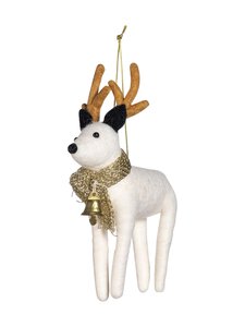Pentik - Pyry Reindeer -joulukuusenkoriste - WHITE | Stockmann