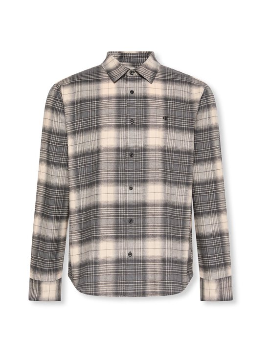 Calvin Klein Jeans - Brushed Plaid krekls ar apkakli - UB1 BLACK | Stockmann - photo 1