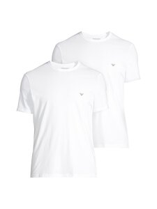 Emporio Armani - Core Logoband T-krekli, 2-gab. - M0082 M0082 WHITE/WHITE | Stockmann