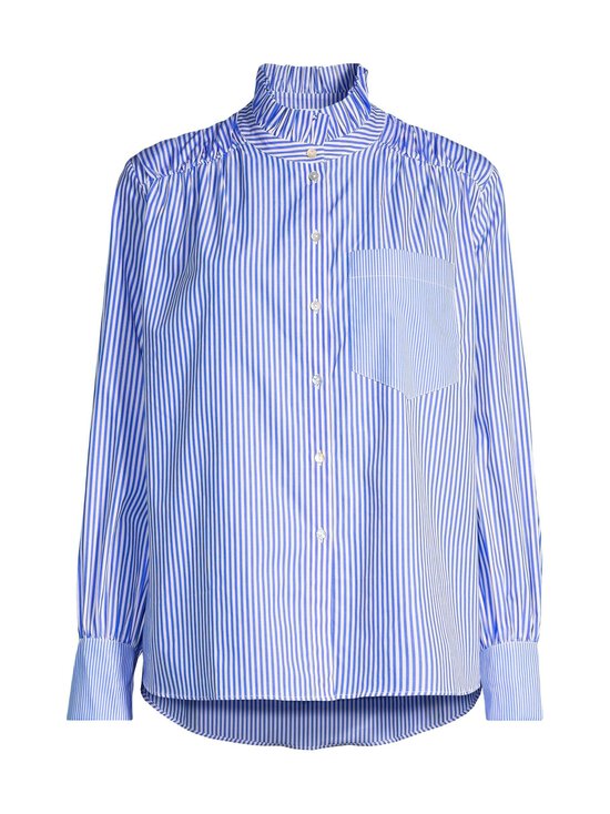 rich & royal - Striped Blouse With Ruffle- paita - 718 SKYWAY BLUE | Stockmann - photo 1