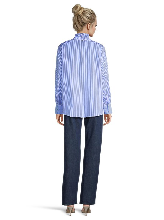 rich & royal - Striped Blouse With Ruffle- paita - 718 SKYWAY BLUE | Stockmann - photo 3