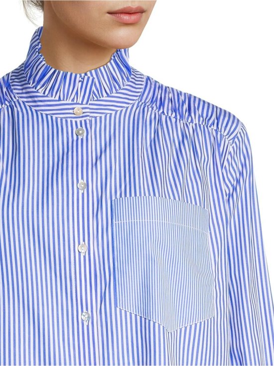 rich & royal - Striped Blouse With Ruffle- paita - 718 SKYWAY BLUE | Stockmann - photo 4