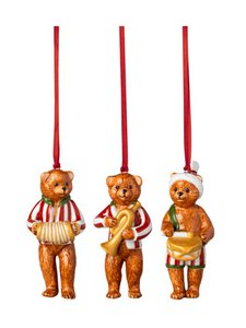 Villeroy & Boch - Nostalgic Ornaments Teddy -joulukoriste 3-pack - MULTICOLORED | Stockmann