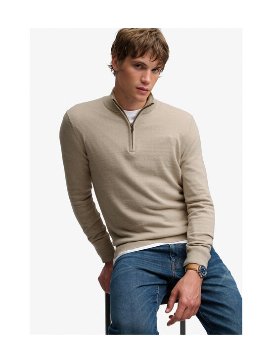 Superdry - Essential Wool Blend -neulepaita - M7O BISCUIT BROWN MARL | Stockmann - photo 5