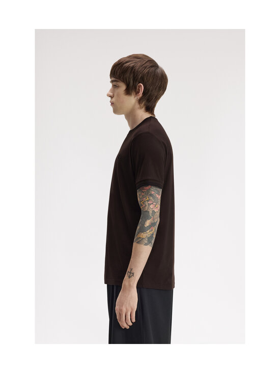 Fred Perry - Twin Tipped -t-paita - 86C RICH BROWN/BLACK | Stockmann - photo 3