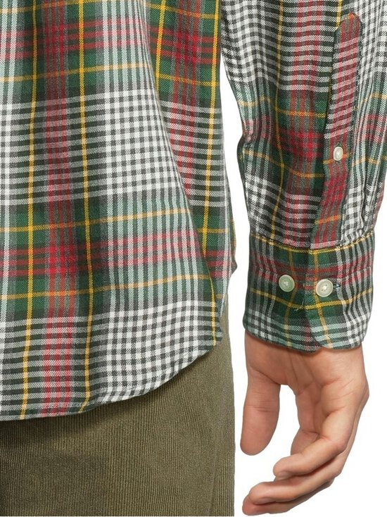 GANT - Relaxed Twill Check -kauluspaita - 374 TARTAN GREEN | Stockmann - photo 5