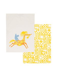 Moomin Arabia - Juhlat-keittiöpyyhkeet 50 x 70 cm, 2 kpl - YELLOW Moomin Arabia - Juhlat-keittiöpyyhkeet 50 x 70 cm, 2 kpl - YELLOW | Stockmann