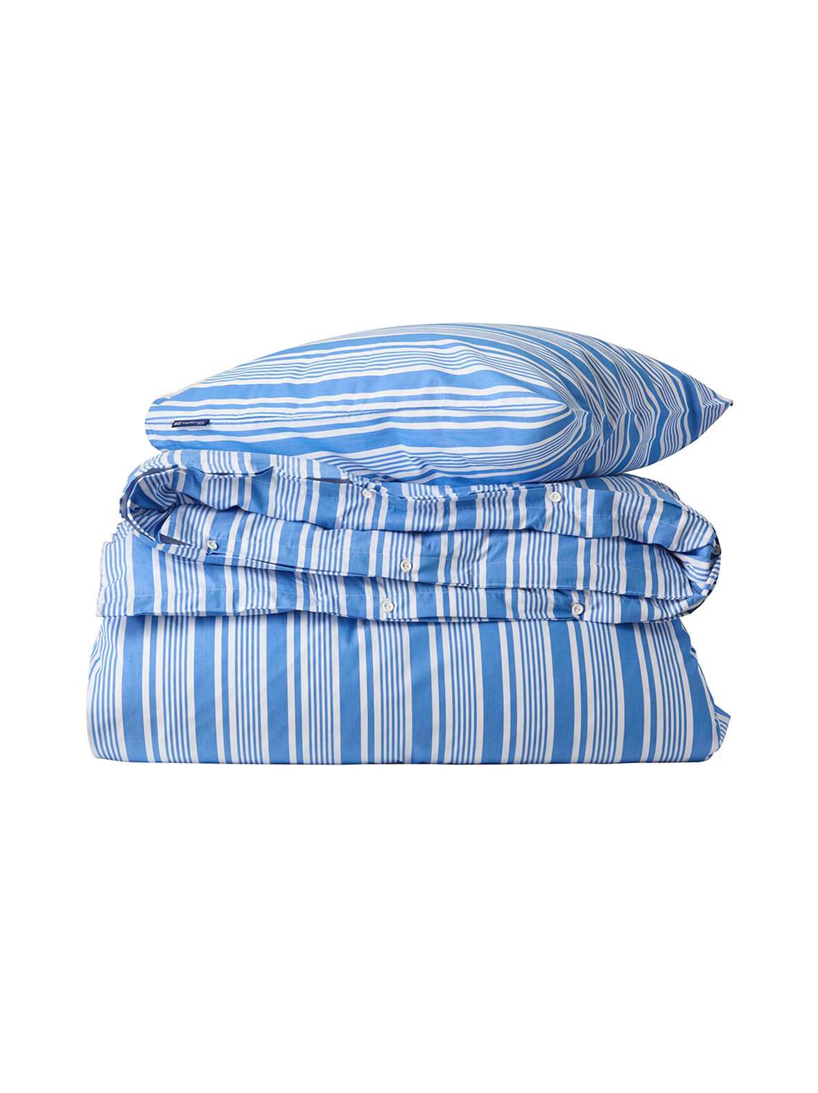 Striped Cotton Poplin -pussilakanasetti