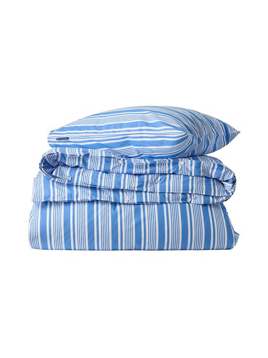 Striped Cotton Poplin -pussilakanasetti