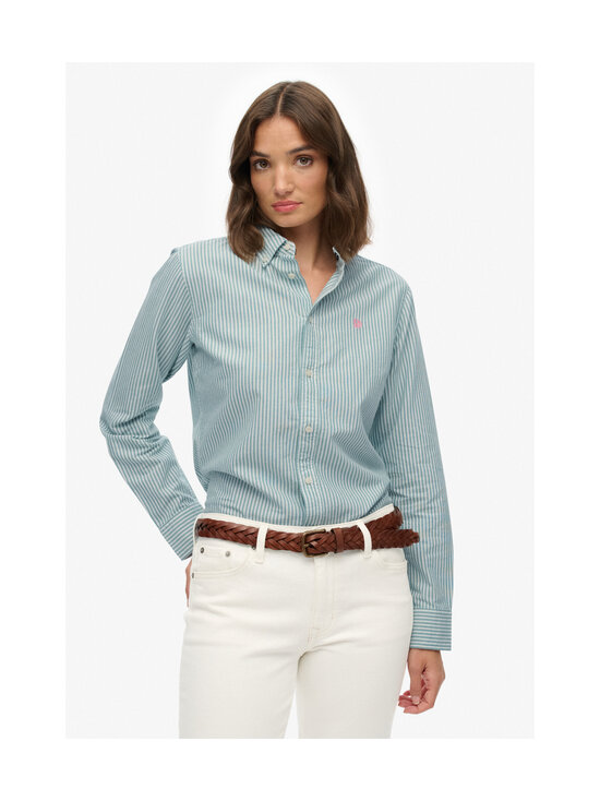 Superdry - Slim Oxford -paitapusero - E1U PEPPERMINT CHALK STRIPE OXFORD | Stockmann - photo 2