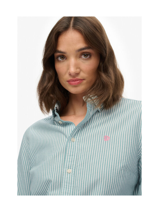 Superdry - Slim Oxford -paitapusero - E1U PEPPERMINT CHALK STRIPE OXFORD | Stockmann - photo 4