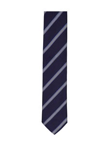 Eton - Striped Woven zīda kaklasaite - 28 NAVY BLUE | Stockmann