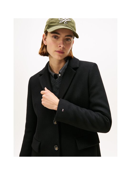 Tommy Hilfiger - Villane mantel Single Breasted Regular - BDS BLACK | Stockmann - photo 4