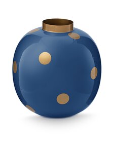 Pip Home - Metāla punktu vāze 23 cm - DARK BLUE | Stockmann