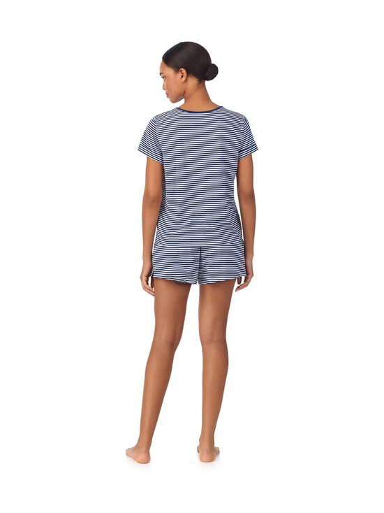 Lauren Ralph Lauren - Crew Boxer Set -shortsipyjama - 414 NAVY STP | Stockmann - photo 3