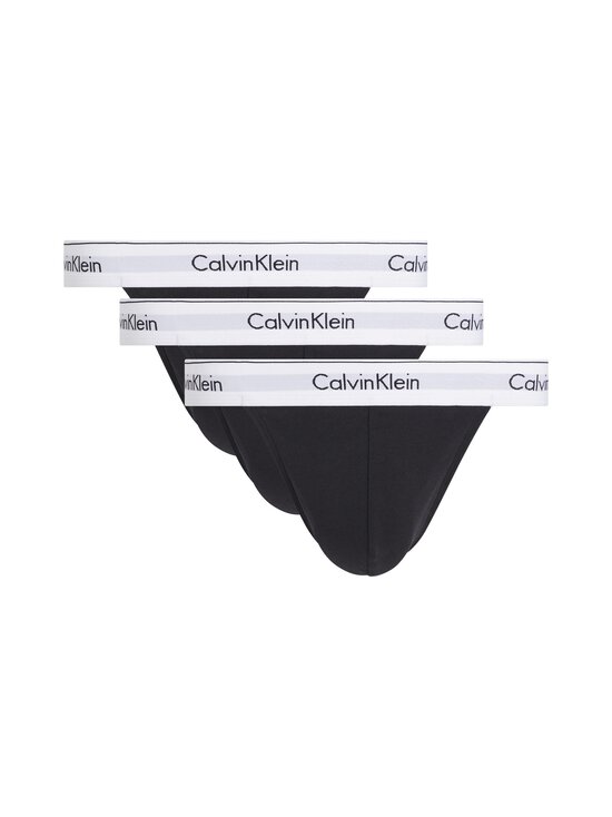 001 BLACK. BLACK. BLACK Calvin Klein Underwear Stringit 3-pack
