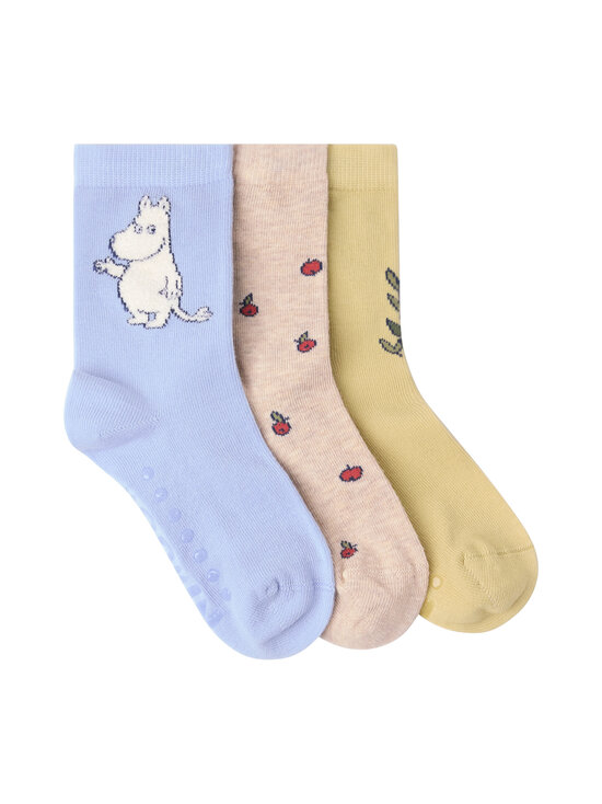 Lindex - Sokid Muumi 3 paari - 7197 BEIGE MELANGE | Stockmann - photo 2