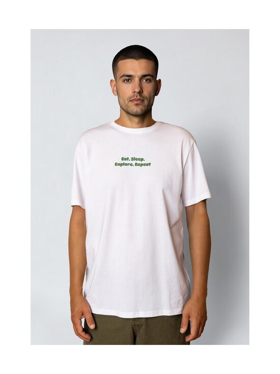Fat Moose - Eat Sleep t-paita - WHITE | Stockmann - photo 3