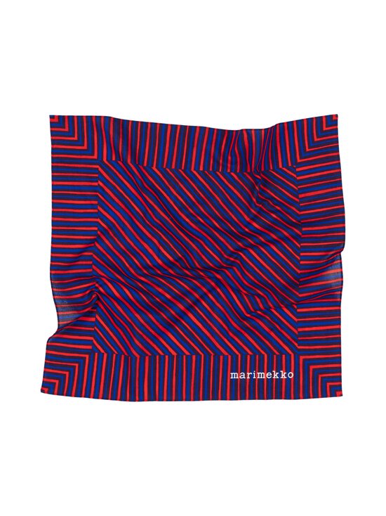 Marimekko - Astrilli Piccolo Kioski -huivi - 877 BLUE, RED | Stockmann - photo 2