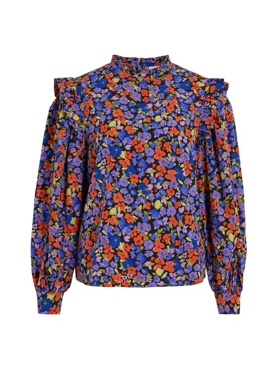 Vila - ViEssy Frill Blouse - BLACK AOP:FLOWER MIX - photo 1 Vila - ViEssy Frill Blouse - BLACK AOP:FLOWER MIX | Stockmann - photo 1