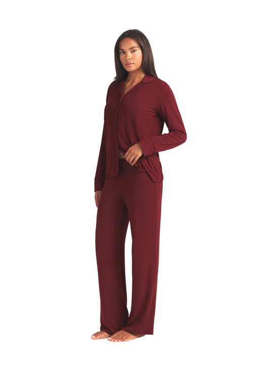 SKIMS - 2-osaline pidžaama Sleep Long Set - MERLOT | Stockmann - photo 1