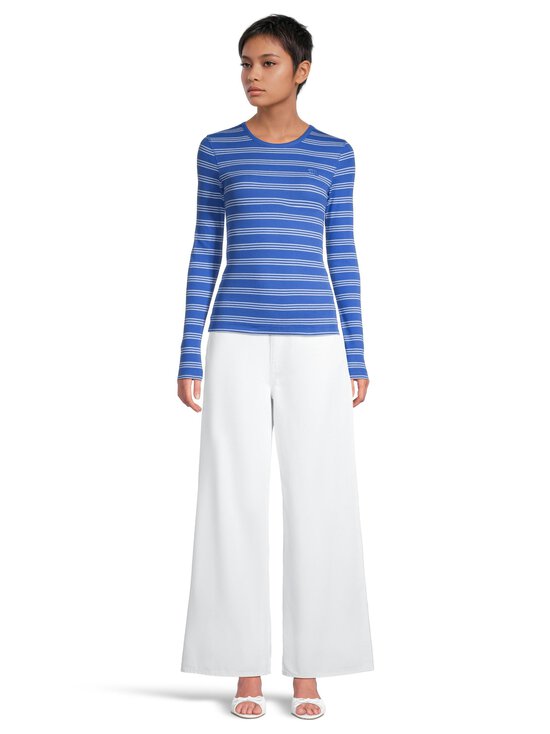 Ganni - Soft Rib Stripe -trikoopaita - ZWF NOUVEAN NAVY | Stockmann - photo 2