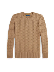 Polo Ralph Lauren - Nevis Tops -palmikkoneule - 082 CAMEL HTHR/C8520 | Stockmann
