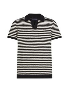 Tommy Hilfiger - Knitted Textured -pikeepaita - 0A4 DESERT SKY / IVORY PETAL | Stockmann