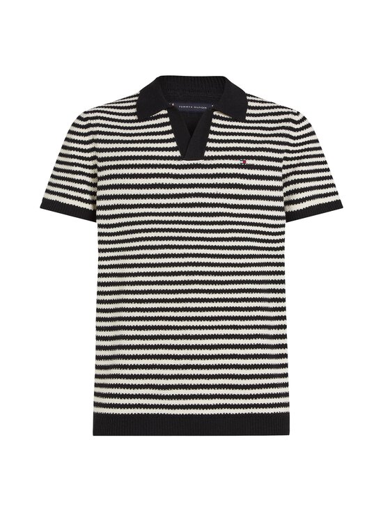 Knitted Textured polo krekls